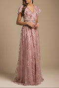 Lara 29966 - Lace, V-Neck Dress